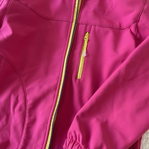 Softshell jacket for girls, size 128 cm, pink