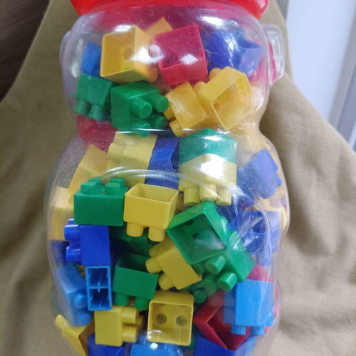 X-Trem Color Blocks construction toy used, 100+ pieces