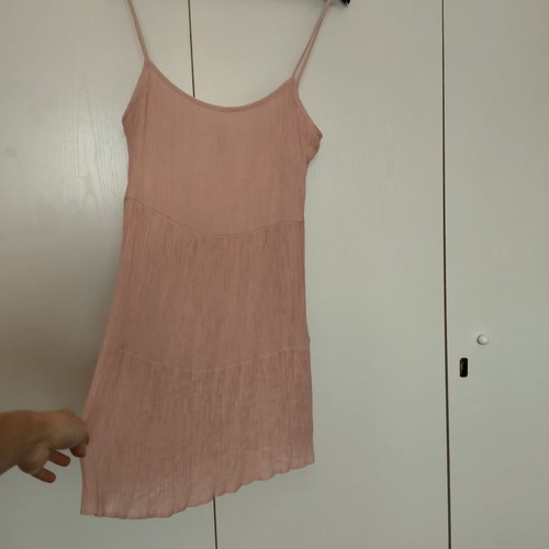 H&M pink romantic dress used, size 36 s/m