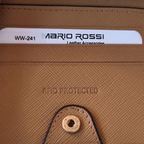 Mario Rossi leather women's wallet WW-241 new with RFID protection and box