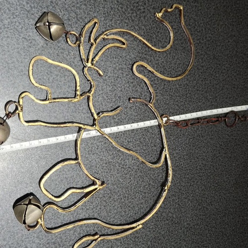 Handmade Metal Wall Decor Elephant Wind Chime used