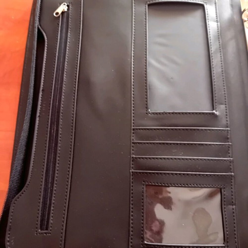 Organization office bag like new, black, leatherette