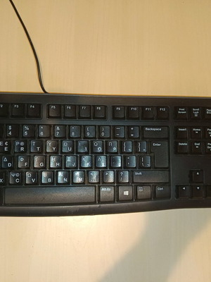 Πληκτρολόγιο Logitech K120 μεταχειρισμένο, πλήρες, ελληνικό layout