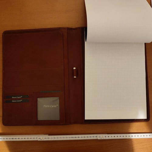Premium leather folder Pierre Carrel new