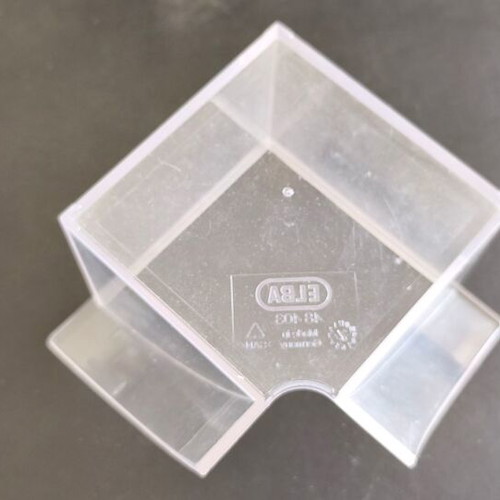 Note Paper Holder cube plastic transparent used