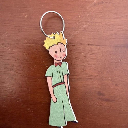 Little Prince wooden keychain new, multicolor