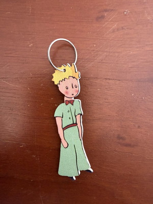 Little Prince wooden keychain new, multicolor
