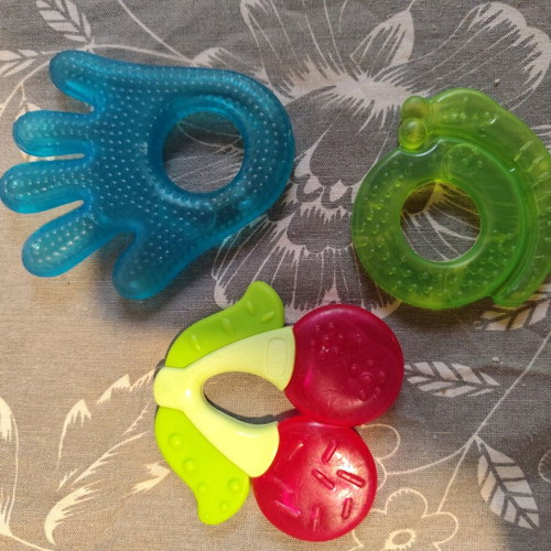 Baby teething set used, pack of 3