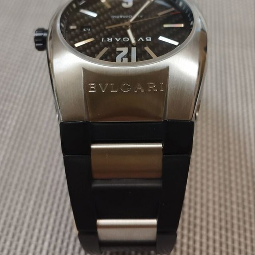 Bvlgari Ergon Automatic men's watch restored, black and silver