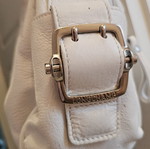 Longchamp shoulder bag used, white