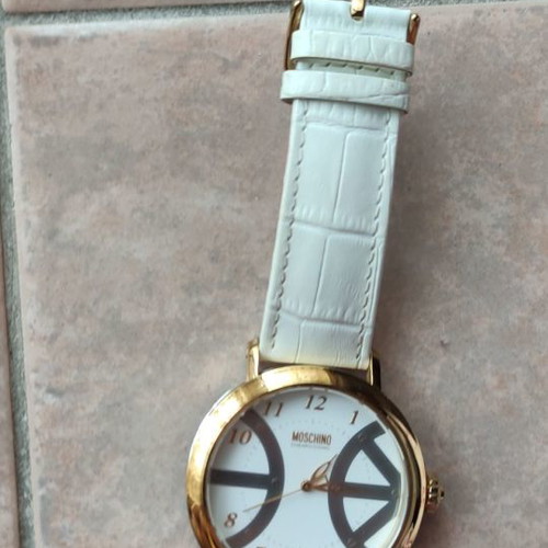 Moschino women's watch used with white strap