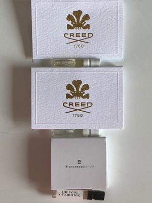Пробни аромати Creed и Francesca Bianchi