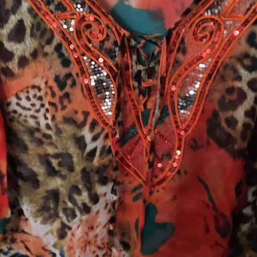 Boho style shirt Italian origin size M like new