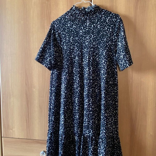 Zara dress new with high neck and short sleeves, size S