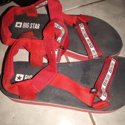 Big Star sandals like new, red, size 38