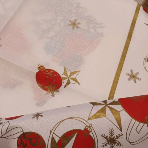 Christmas table linens new, set of 3 square tablecloths
