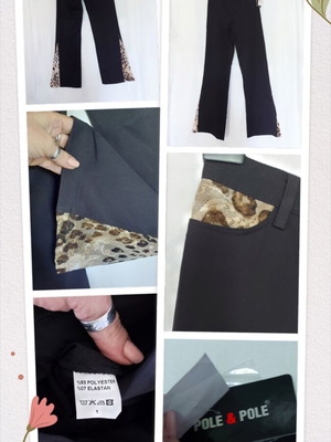 Pole & Pole elastic pants new with lace and embroidery