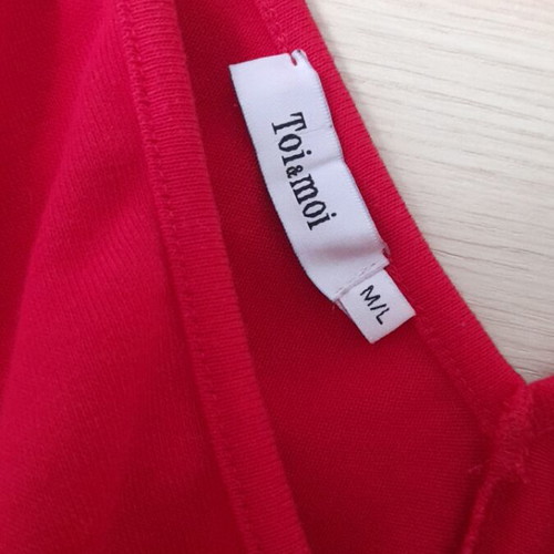 Toi&Moi red blouse size M/L like new