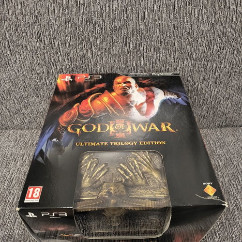 God of War 3 Ultimate Trilogy Pandora Box Collectors Edition PS3 game, excellent condition