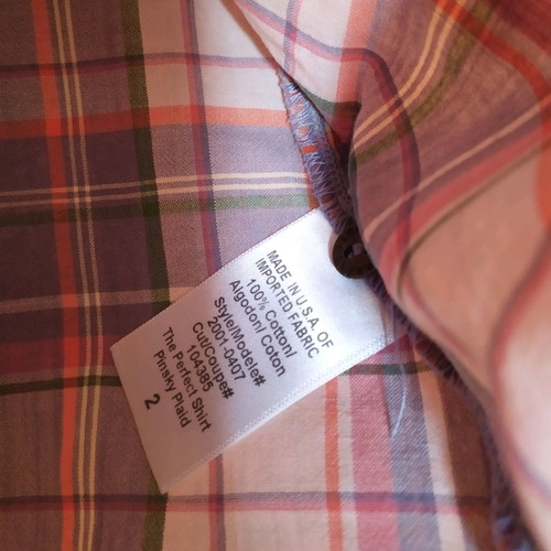 Current/Elliott Checked Shirt New With Denim Collar