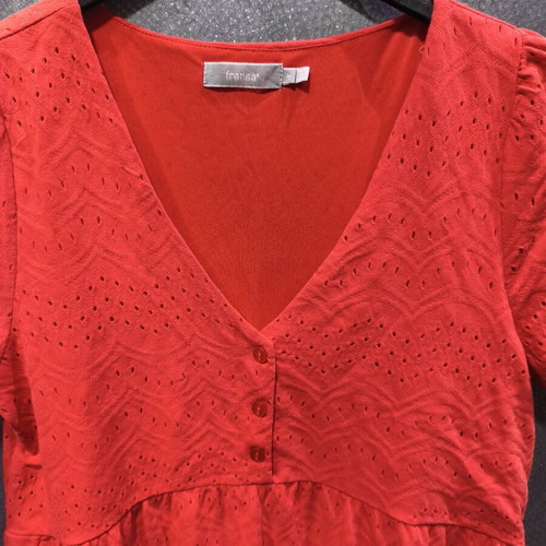 Red Fransa dress new with cutout designs, size M-L