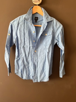 Gap kids linen shirt blue like new