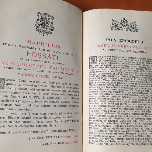 Missale Romanum 1950 used edition by Marietti in Latin
