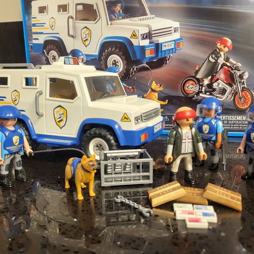 Playmobil 9371 City Action Money Transport Vehicle like new
