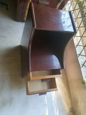 Wooden vintage furniture like new with two levels and drawers