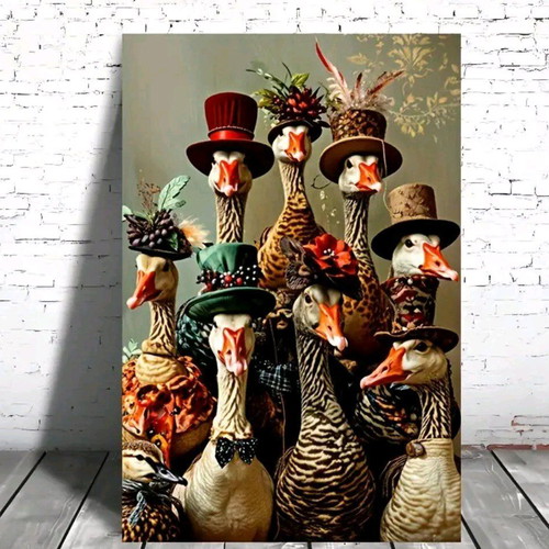 Victorian Goose Poster 40x60 Digital Painting like new