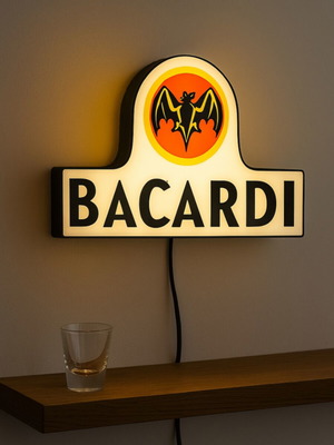 Bacardi Lightbox like new, USB powered with switch