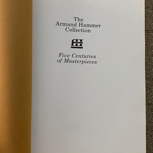 The Armand Hammer Collection Art Book like new, five centuries of masterpieces