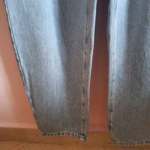 Zara women's baggy jeans medium like new, blue, elastic waist