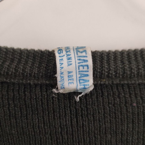 Knitted army sweater used, size 54-56