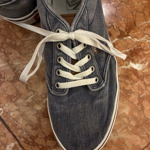 Vans men's shoes used, gray, size 45