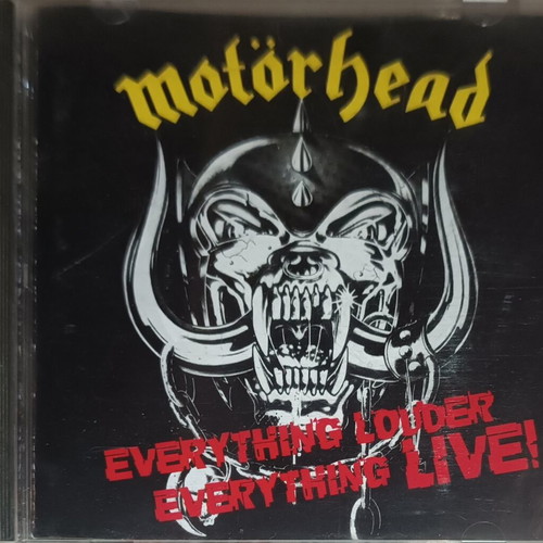 Motorhead Everything Louder Everything Live CD like new, metal