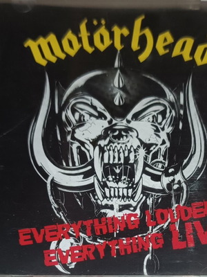 Motorhead Everything Louder Everything Live CD like new, metal