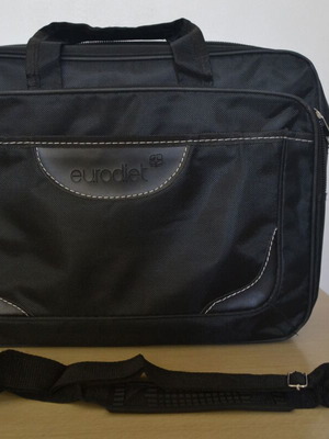 Document and laptop carrying bag new, black