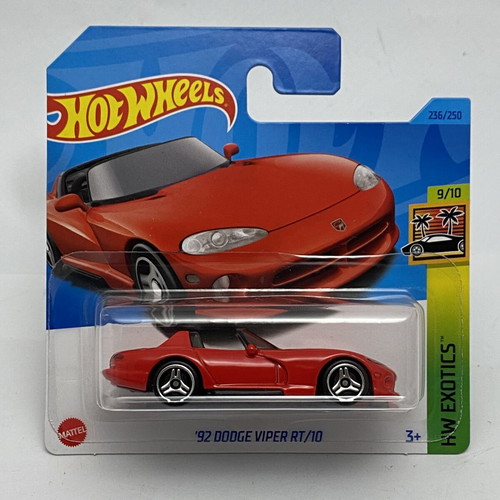 1992 Dodge Viper RT/10 Hot Wheels Mainline HW Exotics new, red