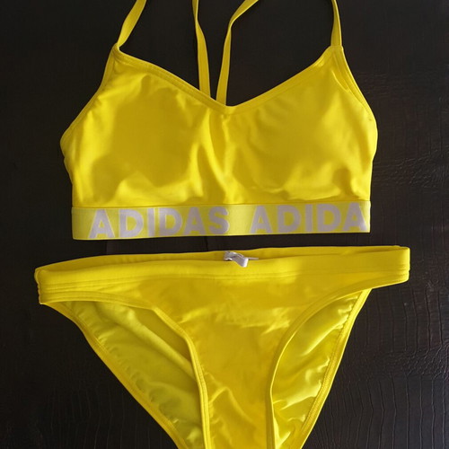 Adidas women's bikini swimsuit new, yellow, size S