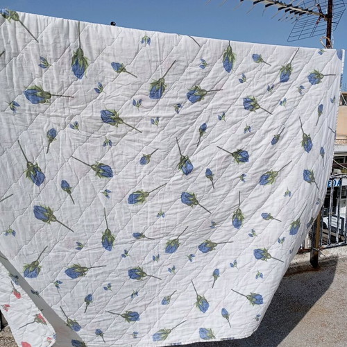 Spring double quilt used, reversible