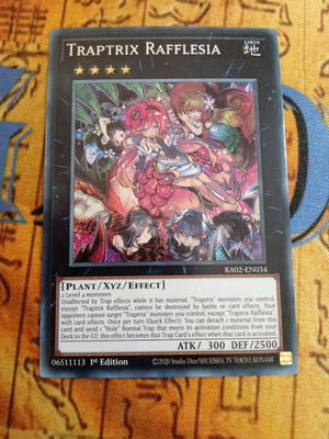Traptrix Rafflesia κάρτα Yugioh μεταχειρισμένη, 25th Anniversary Rarity Collection 2