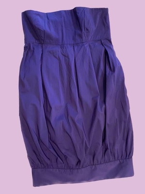 Zara mini strapless dress medium used, purple