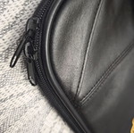 Leather Briefcase for Sheet Music new, black with embroidered treble clef