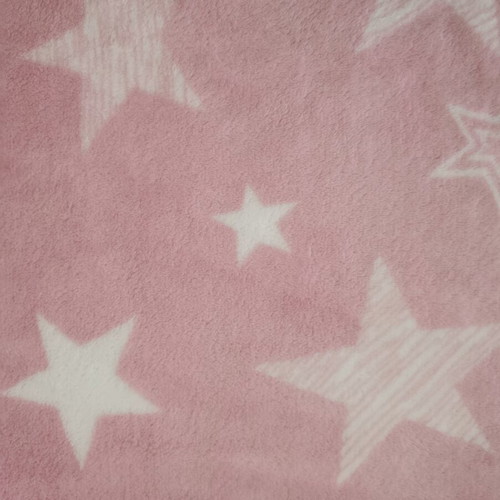 Nef Nef baby cuddle blanket, pink with stars