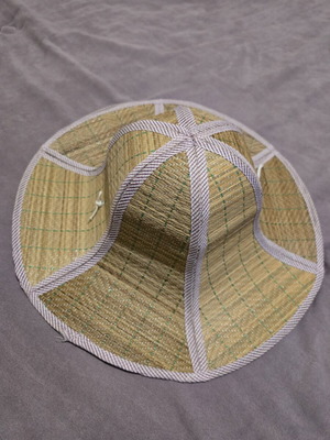Traditional Vietnam hat new, beige and multicolor