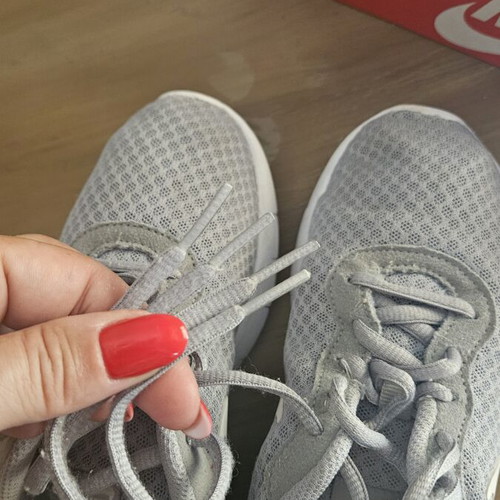Nike athletic shoes unisex like new, gray, size 34