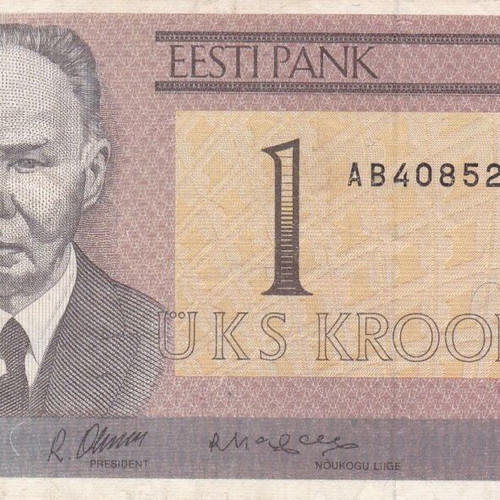 Estonia 1 kroon 1992 used