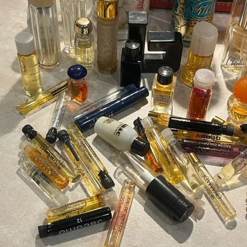 Old women's perfumes used, collectible bottles 1960-1990