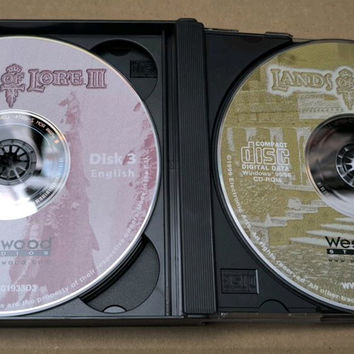 Lands Of Lore III PC CD-ROM like new, Greek manual, Big Box